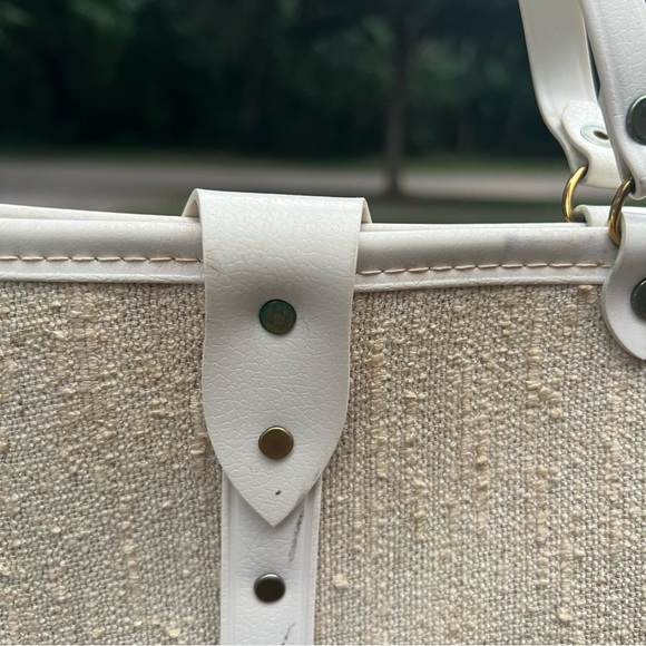 Vintage 1960's Jeweled Sequined/Rhinestones Peacock wood bottom Purse - Picture 13 of 16